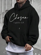 Men's drawstring long sleeve hoodie — additional view