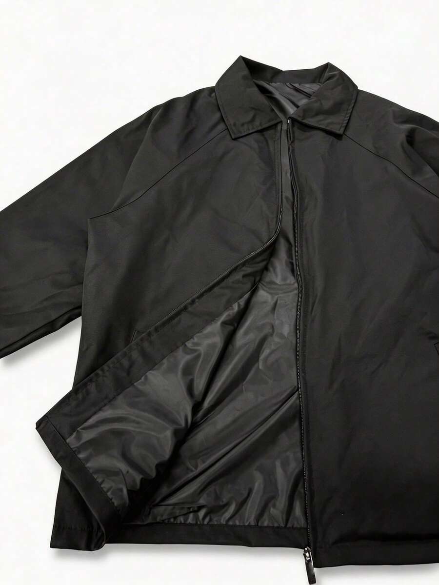 Men's lapel zip coach jacket — additional view