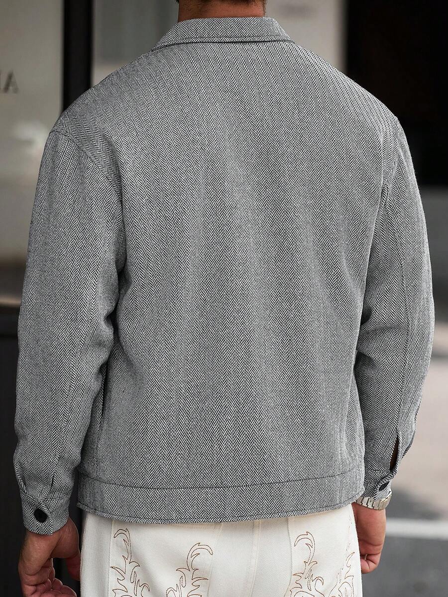 Men's single-breasted wool overcoat — additional view