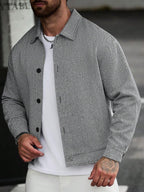 Men's single-breasted wool overcoat — additional view