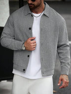 Men's single-breasted wool overcoat — additional view