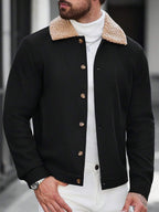 Men's teddy fleece cropped coat — additional view