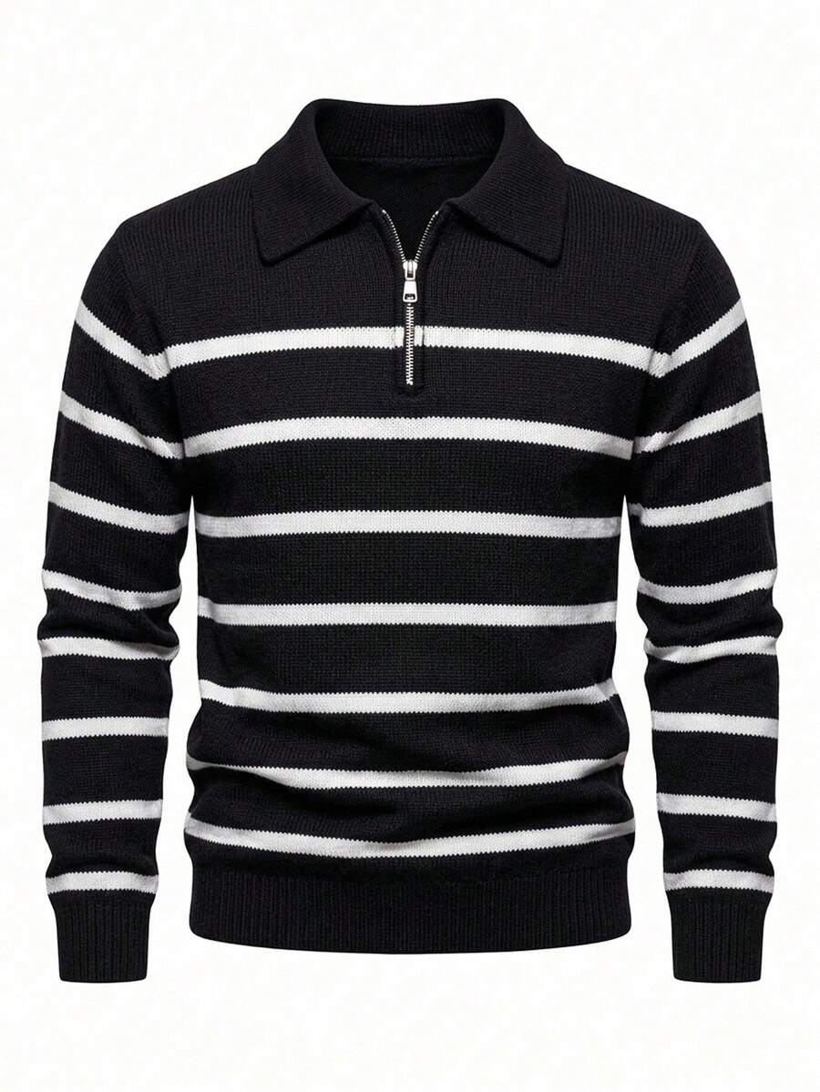 Men's half-zip long sleeve pullover — additional view