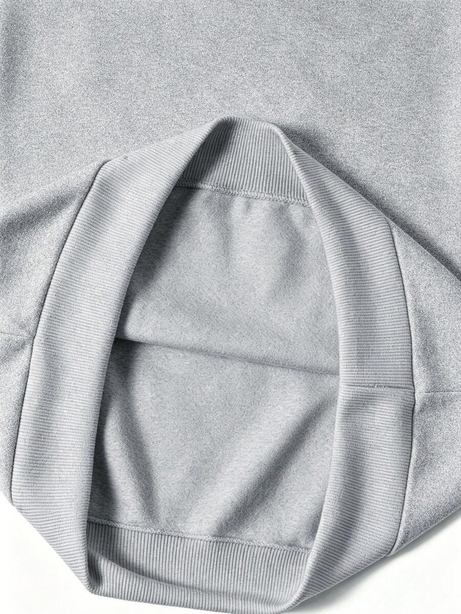 Men's kangaroo pocket drawstring hoodie — additional view