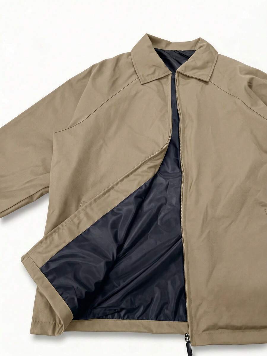 Men's lapel zip coach jacket — additional view