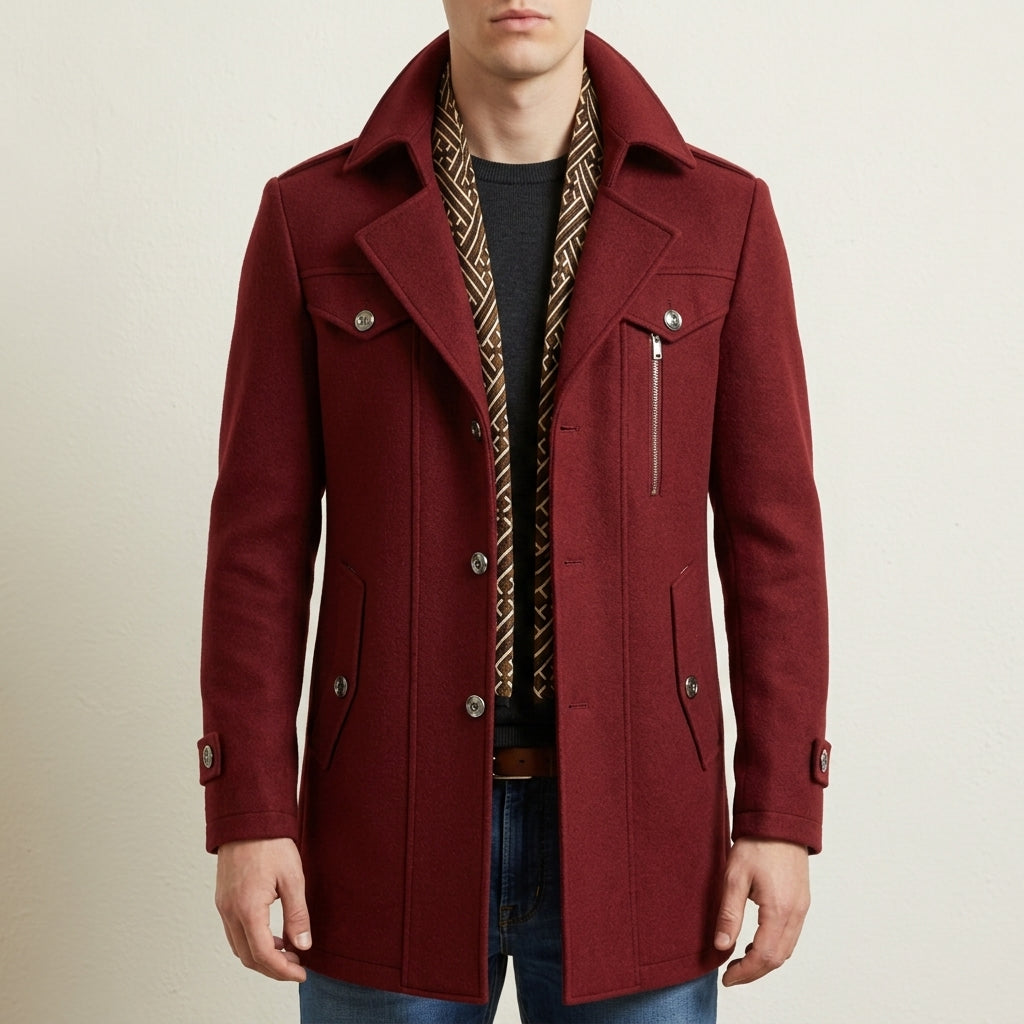 Underwood | Tailored Wool Blend Overcoat