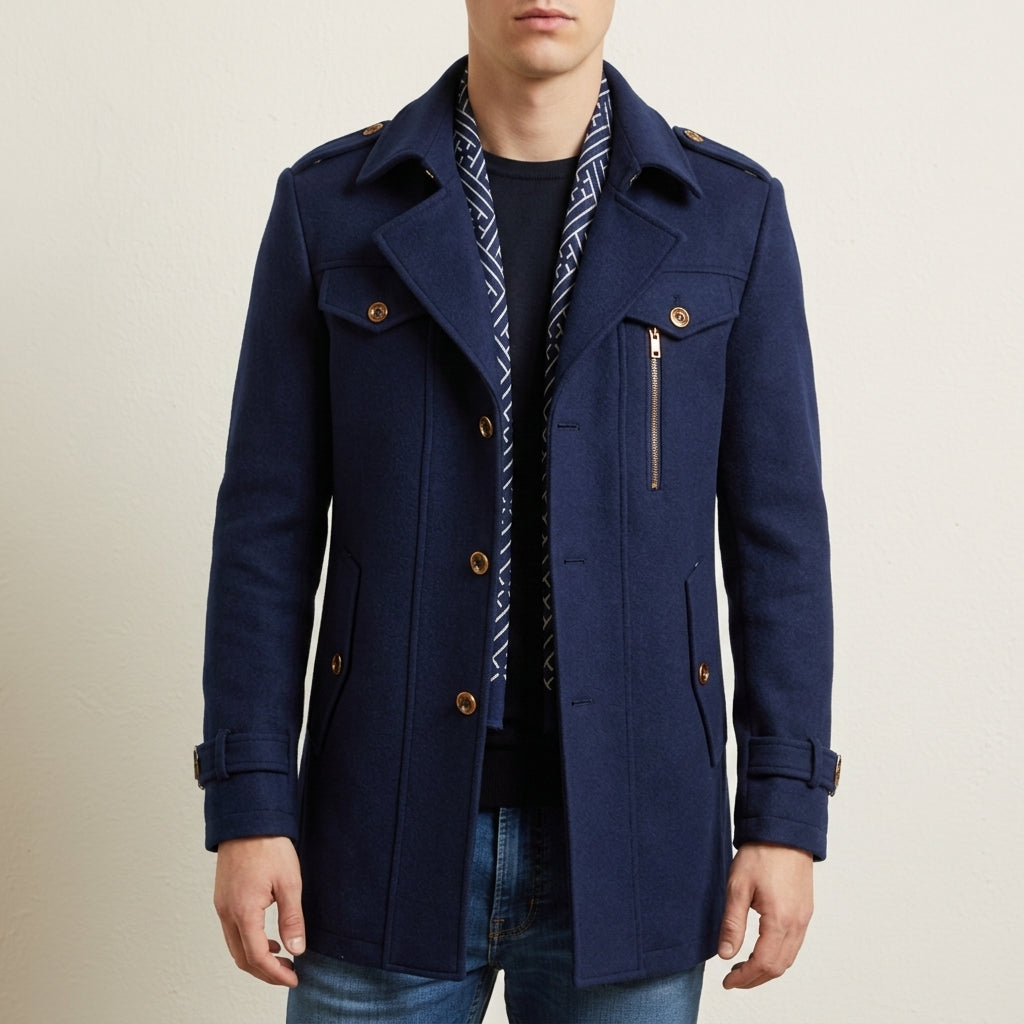 Underwood | Tailored Wool Blend Overcoat