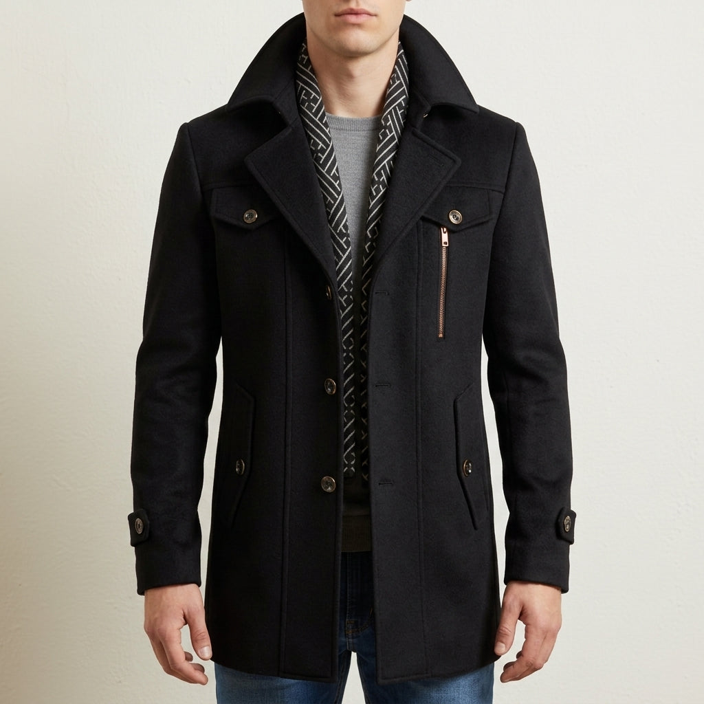 Underwood | Tailored Wool Blend Overcoat