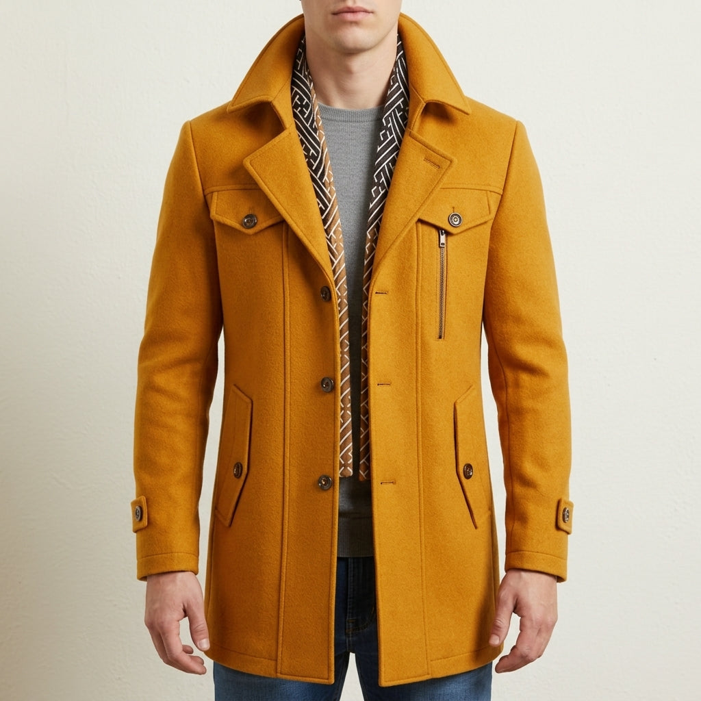 Underwood | Tailored Wool Blend Overcoat