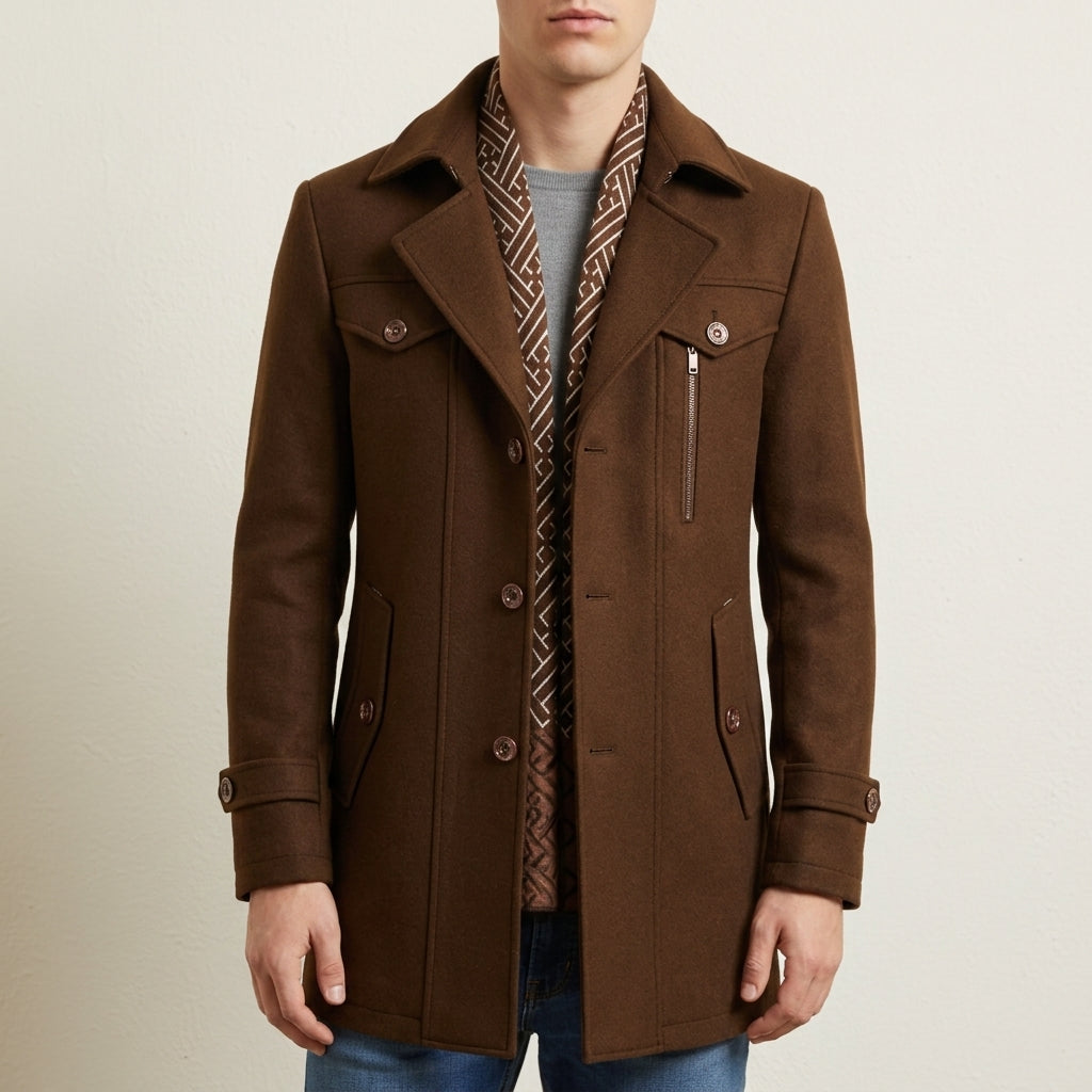 Underwood | Tailored Wool Blend Overcoat