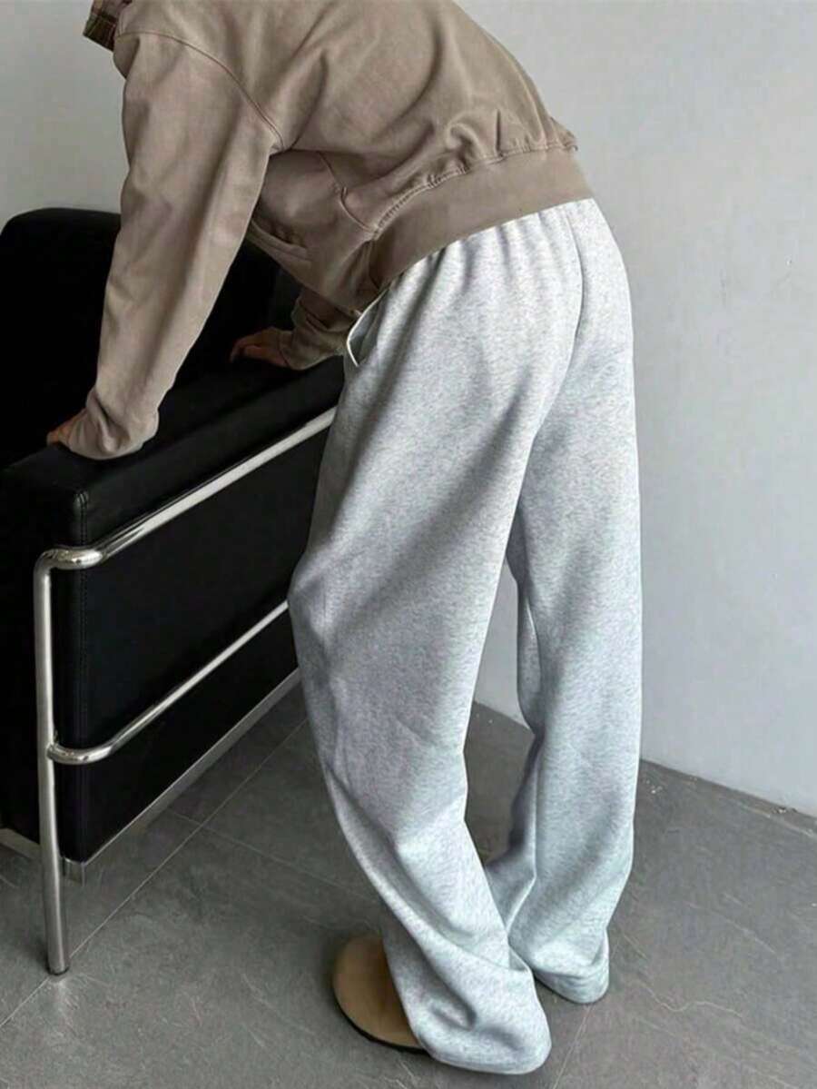 Men's drawstring waist casual joggers — additional view