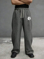 Men's drawstring waist casual joggers — additional view