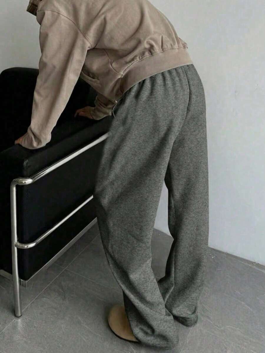 Men's drawstring waist casual joggers — additional view