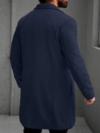 Men's button-up wool winter coat — additional view