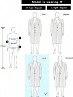 Men's button-up wool winter coat — additional view