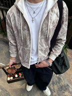 Men's zip-up hooded sweatshirt — additional view