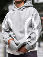 Men's drawstring long sleeve hoodie — additional view
