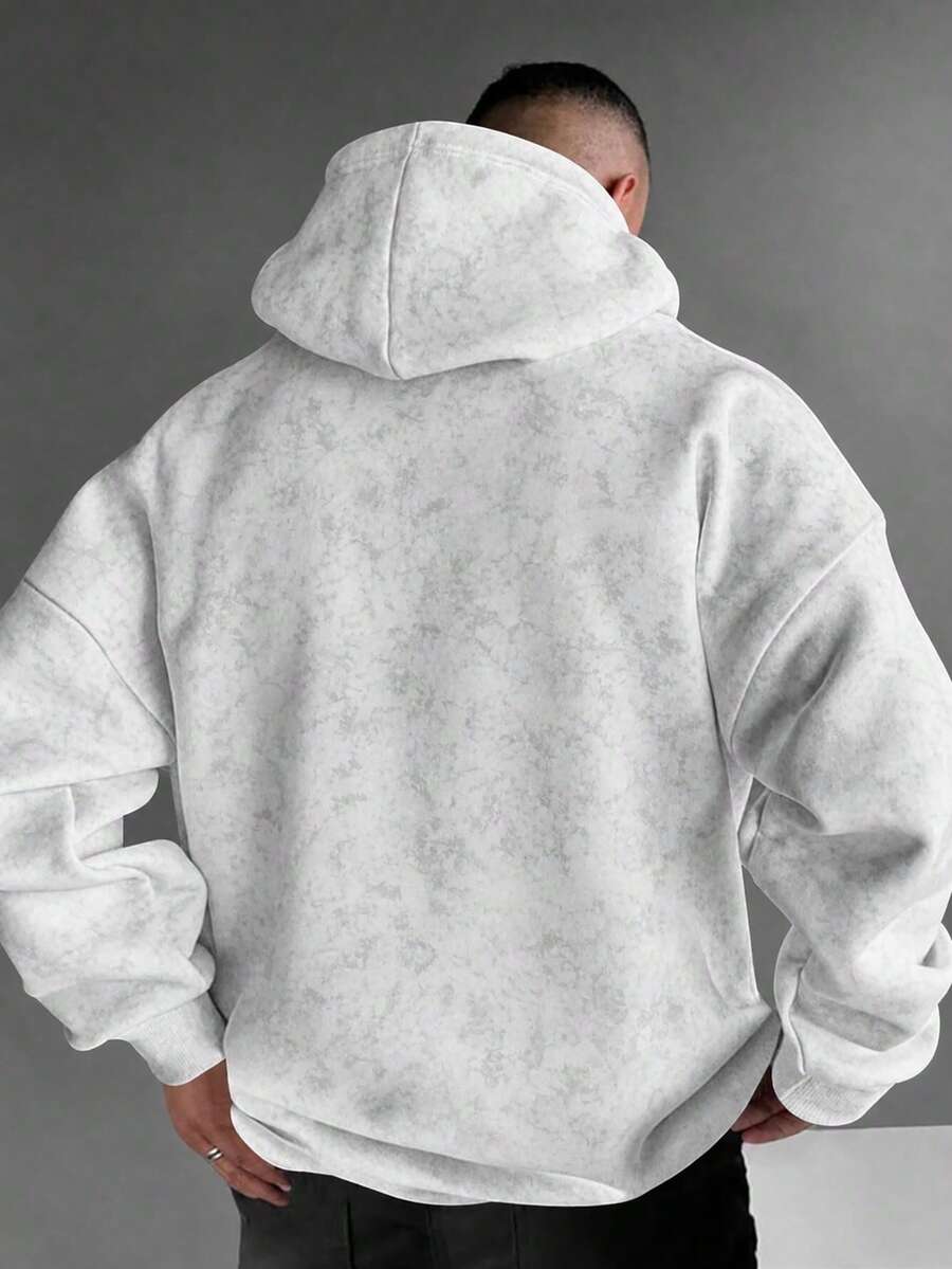 Men's drawstring long sleeve hoodie — additional view