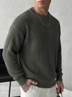 Men's crew neck relaxed-fit pullover — additional view