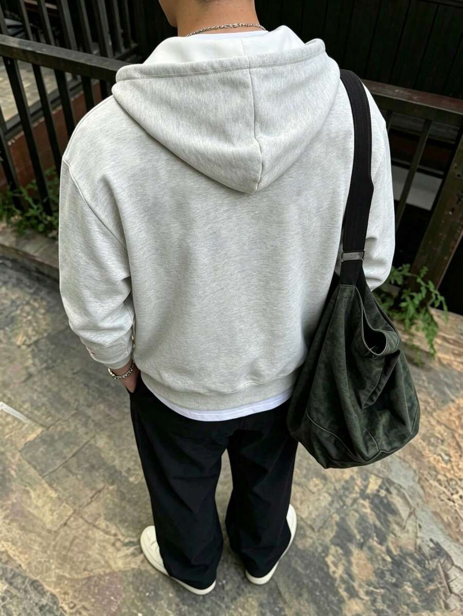 Men's zip-up hooded sweatshirt — additional view
