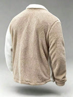 Men's button-front teddy fleece jacket — additional view