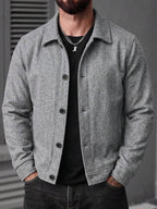 Men's teddy fleece cropped coat — additional view