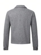 Men's teddy fleece cropped coat — additional view
