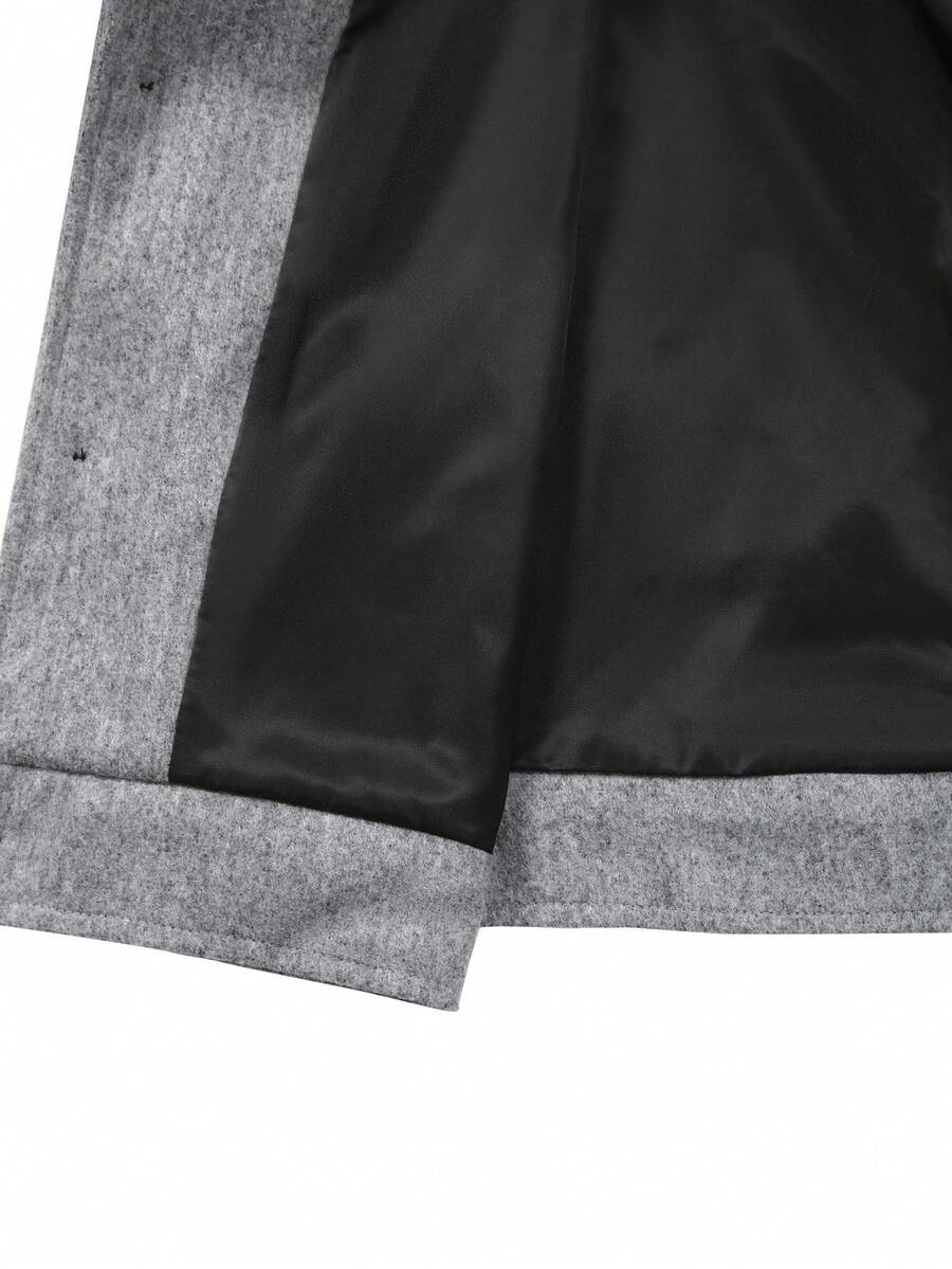 Men's teddy fleece cropped coat — additional view