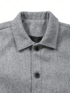 Men's teddy fleece cropped coat — additional view