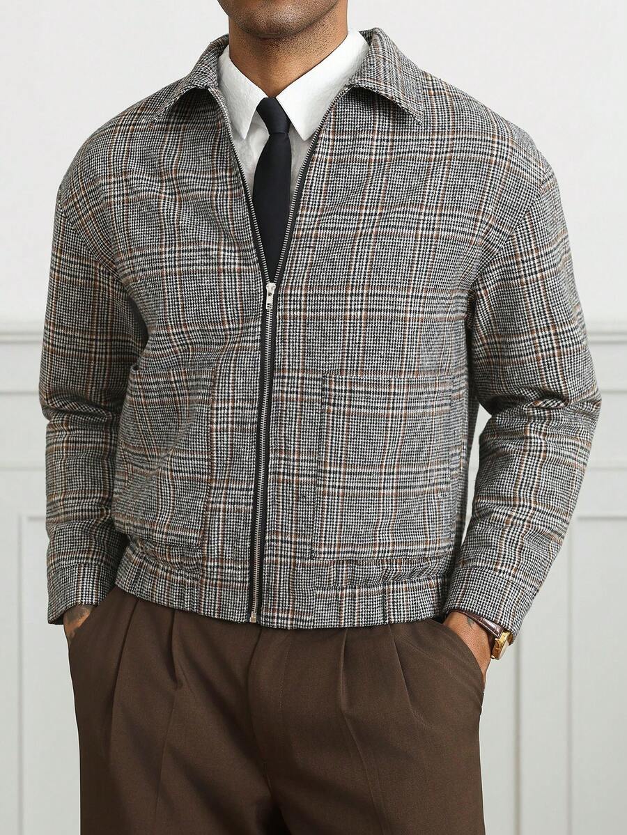 Men's single-breasted wool overcoat — additional view