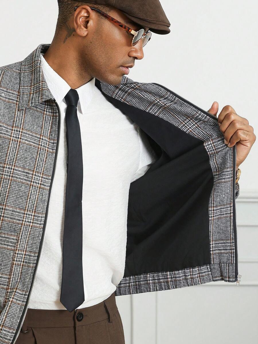 Men's single-breasted wool overcoat — additional view