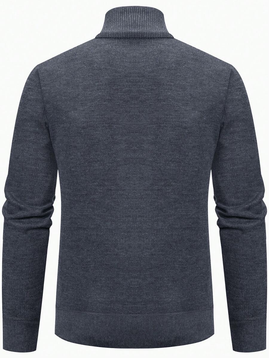 Men's color block ribbed cardigan — additional view