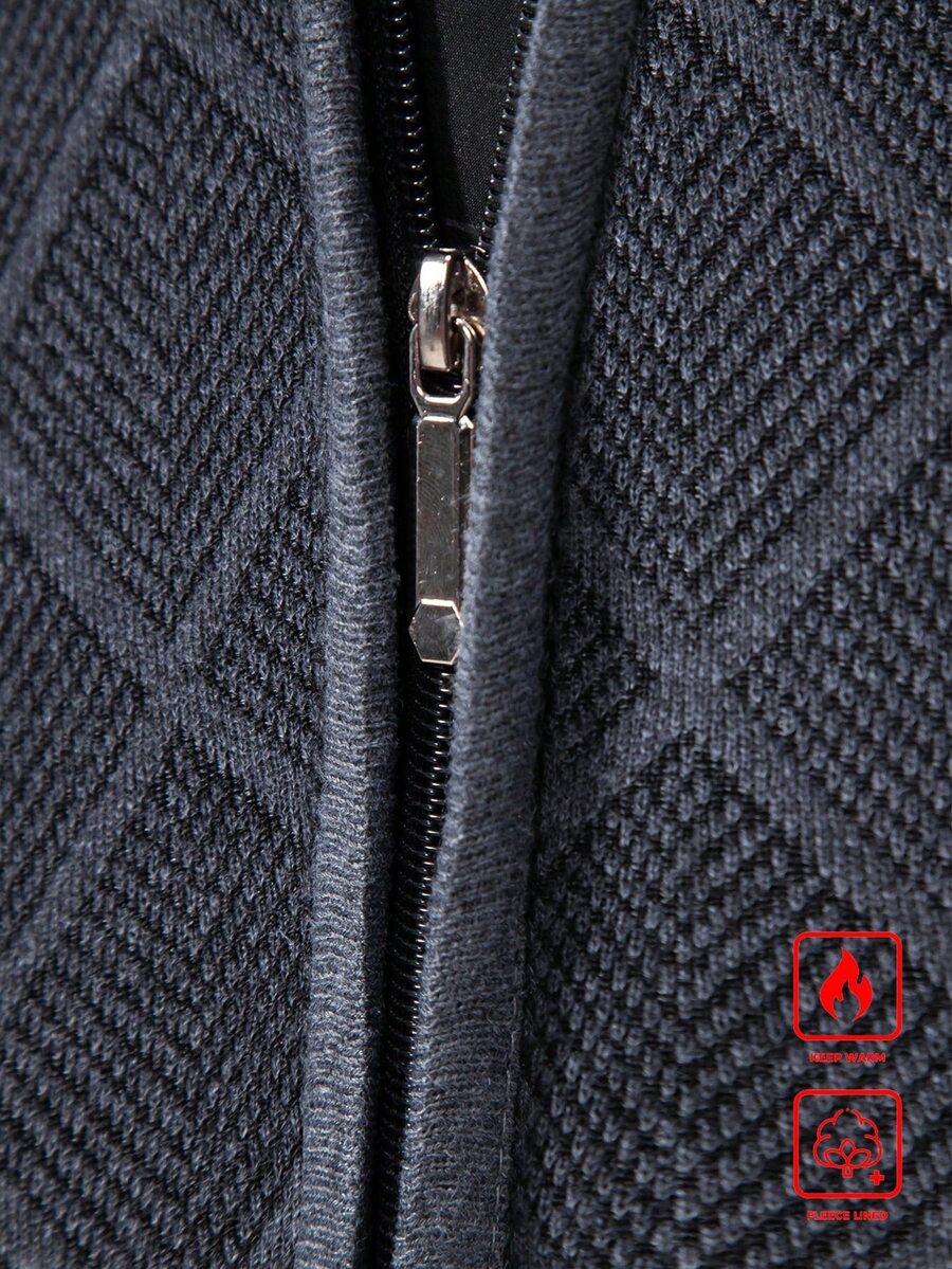 Men's color block ribbed cardigan — additional view