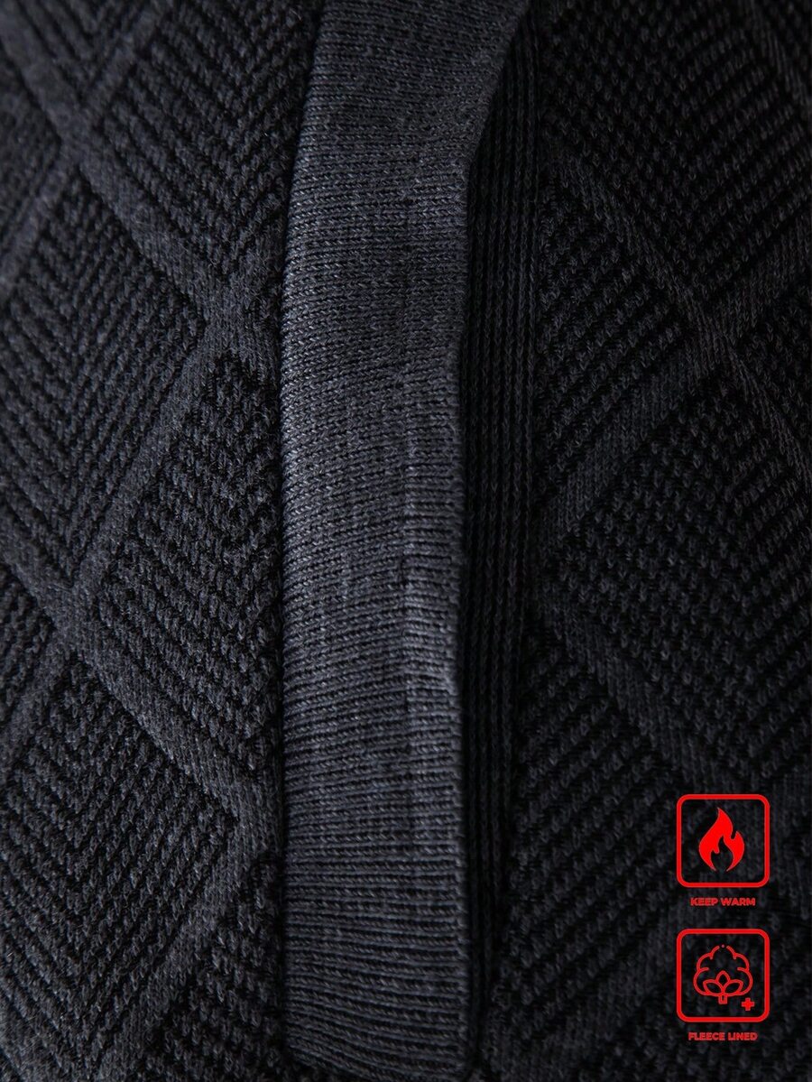 Men's color block ribbed cardigan — additional view