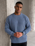 Men's crew neck long sleeve pullover — additional view