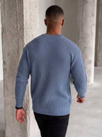 Men's crew neck long sleeve pullover — additional view