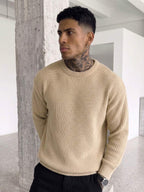 Men's crew neck long sleeve pullover — additional view