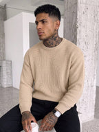 Men's crew neck long sleeve pullover — additional view