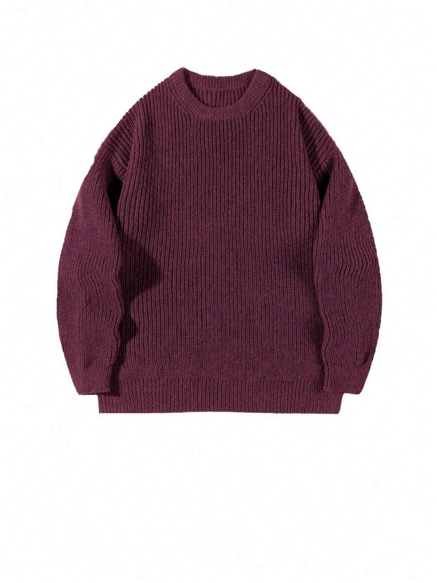 Men's crew neck relaxed-fit pullover — additional view