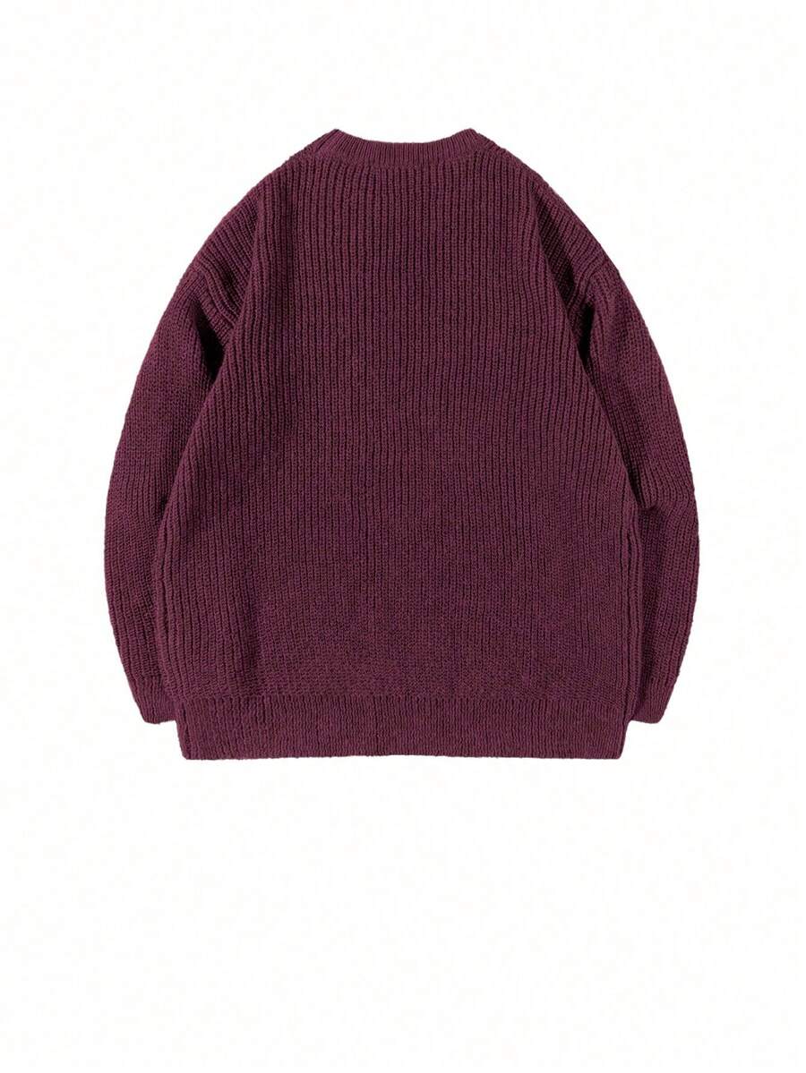 Men's crew neck relaxed-fit pullover — additional view