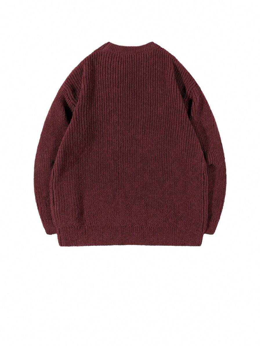 Men's crew neck relaxed-fit pullover — additional view