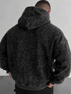 Men's drawstring long sleeve hoodie — additional view