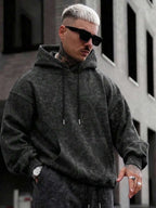Men's drawstring long sleeve hoodie — additional view