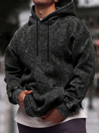 Men's drawstring long sleeve hoodie — additional view