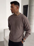 Men's crew neck long sleeve pullover — additional view