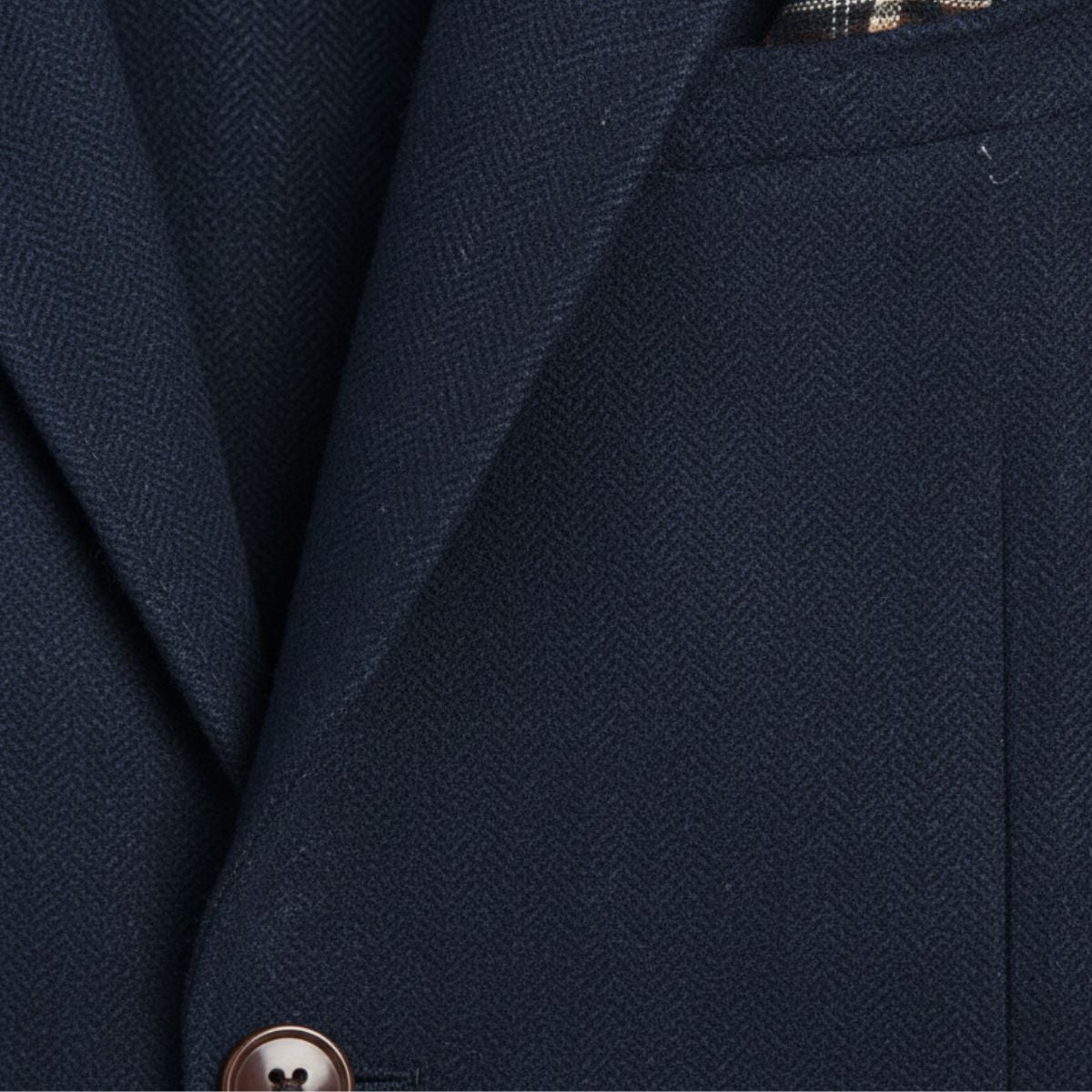 Men's single-breasted herringbone blazer — additional view