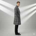 Braxton | Windowpane Wool Winter Coat
