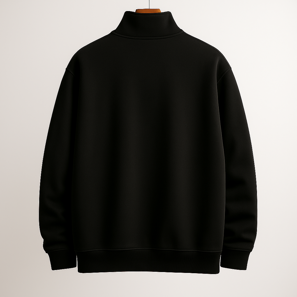 Men's fleece quarter-zip pullover hoodie — additional view