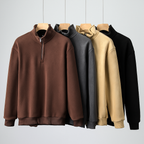 Men's fleece quarter-zip pullover hoodie — additional view