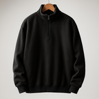 Men's fleece quarter-zip pullover hoodie — additional view